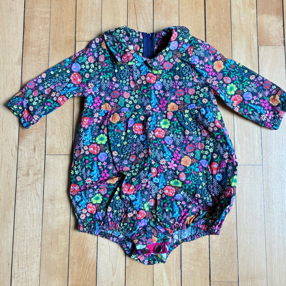 Such Great Heights Liberty Print Floral Cotton Romper, 3T